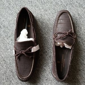 Martin Dingman Alligator Suede Loafer
